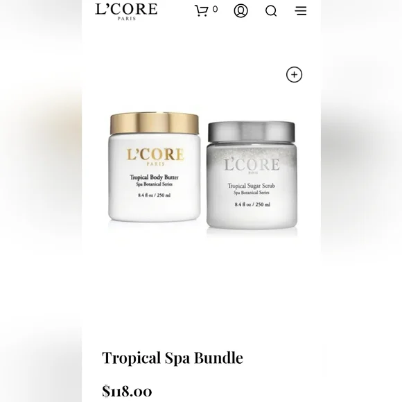L'CORE Paris,Tropical Spa Bundle BRAND NEW - Picture 2 of 9